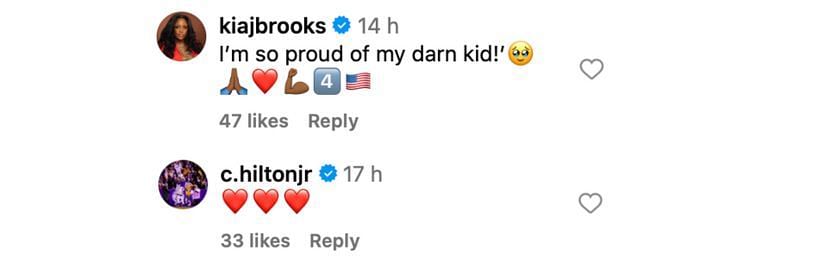 Flau'jae Johnson's BF Chris Hilton Jr. and mom Kia Brooks react as the LSU star heads to represent U.S.A. at the 2025 FIBA AmeriCup - Image source: Instagram/kiajbrooks